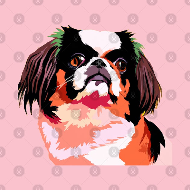 Japanese Chin Pop Art - Dog Lover Gifts by PawPopArt