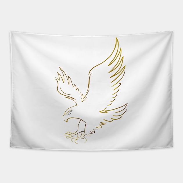 Eagle Silhouette Tapestry by Mako Design 