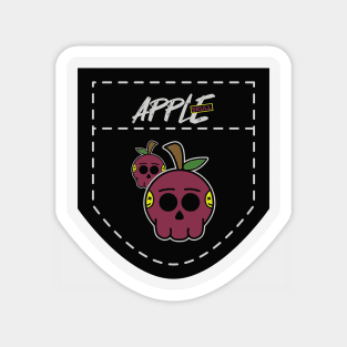 Apple Skull Pocket Magnet