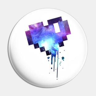 Galaxy Heart Pin