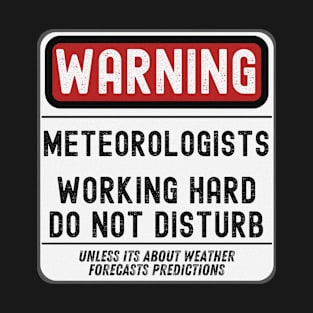 Meteorologist Working Hard Do Not Disturb T-Shirt