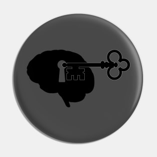 Open your Mind, brain, key Pin