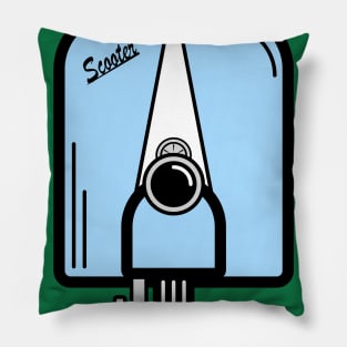 Retro scooter Pillow