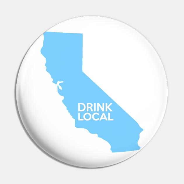 California Drink Local CA Blue Pin by mindofstate