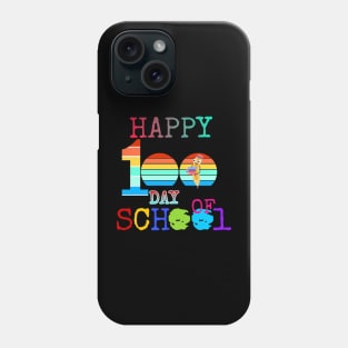 Happy 100th Day of School 100 Days of School Teacher Student T-Shirt Phone Case