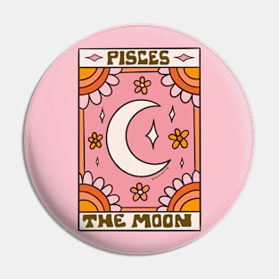 Pisces Tarot Card Pin