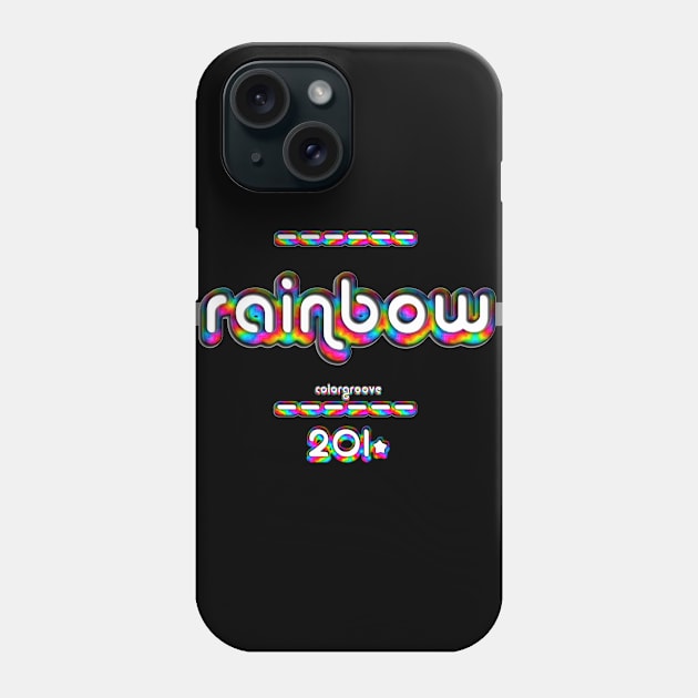 Rainbow 2010 ColorGroove Retro-Rainbow-Tube nostalgia (tf) Phone Case by Blackout Design