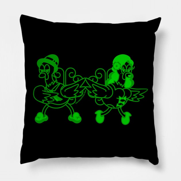 CYBER MONDAY BRIAN AND TRACY Pillow by cholesterolmind