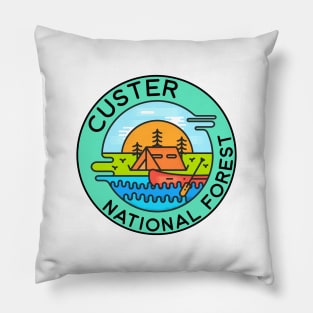 Custer National Forest Montana Camping Canoe Pillow