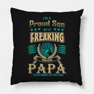 Proud son, father son Pillow