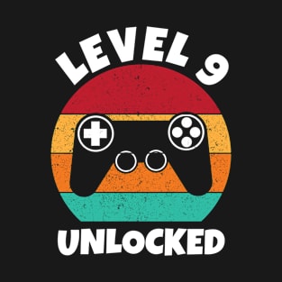 Level 9 Unlocked Video Game Birthday T-Shirt