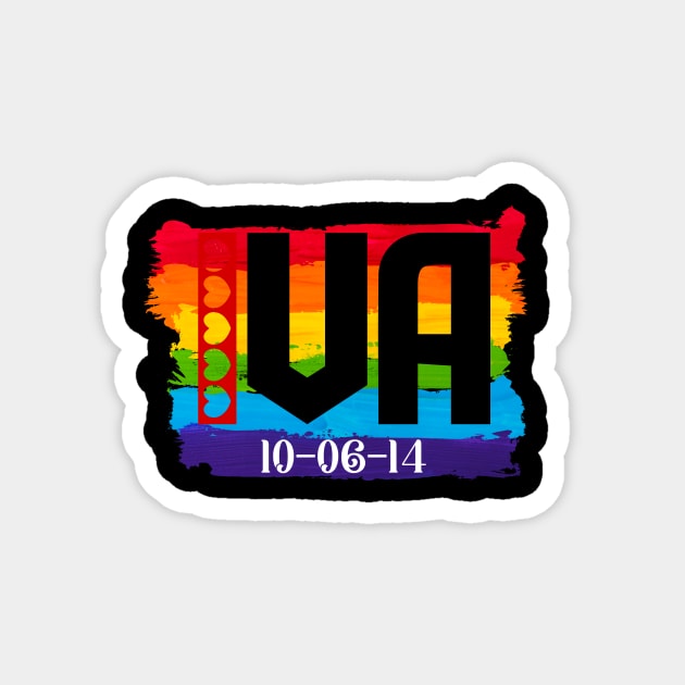 Virginia Gay Marriage Magnet by Blood Moon Design