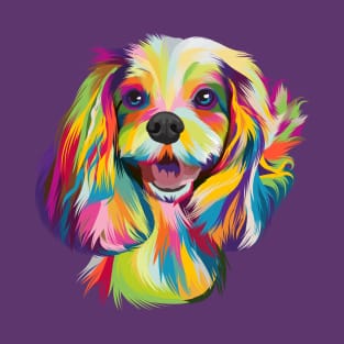 Pop Art Cavalier King Charles Spaniel T-Shirt