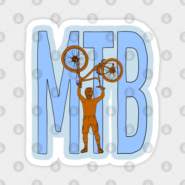 MTB - Mountain Bike Magnet by TheWanderingFools