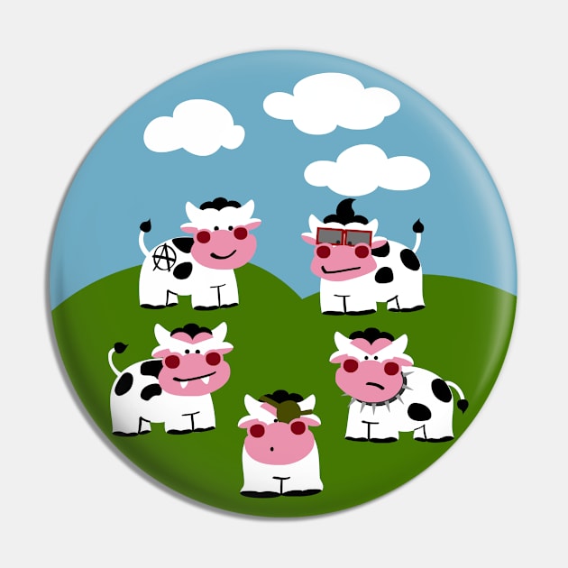 Hooligan Cows Pin by soniapascual