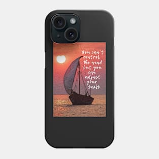 Sailing with the wind Phone Case