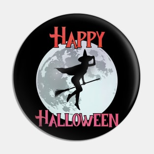 Happy Halloween - The Flying Witch Pin