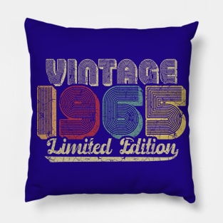 Vintage 1965 Limited Edition 55th Birthday Gift Pillow