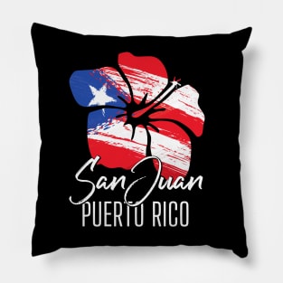 San Juan Puerto Rico Puerto Rican Pride Flag Amapola Pillow