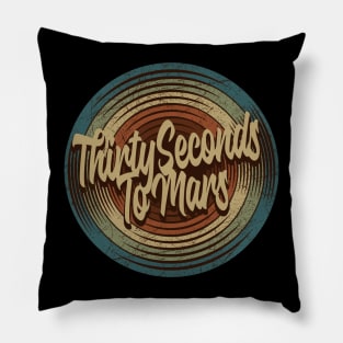 Thirty Seconds To Mars Vintage Vinyl Pillow