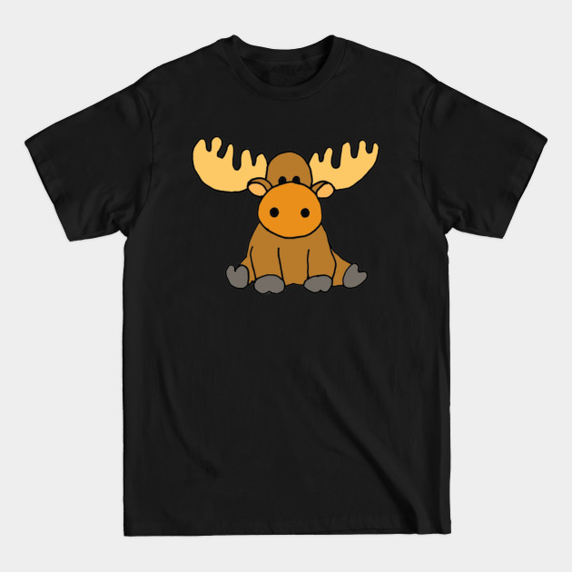 Disover Cute Baby Moose Cartoon - Moose - T-Shirt