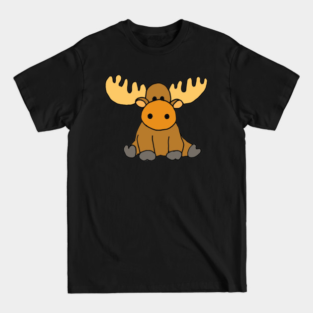 Discover Cute Baby Moose Cartoon - Moose - T-Shirt