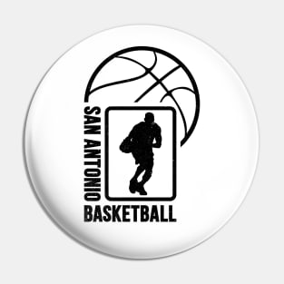 San Antonio Basketball 02 Pin