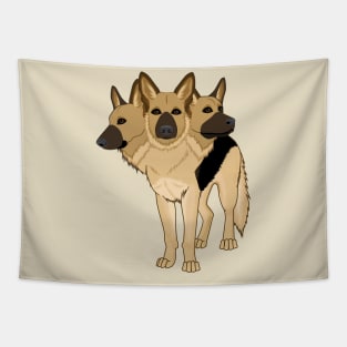 German Shepherd Cerberus Tapestry