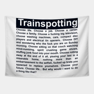 Choose Life Monologue - Trainspotting Tribute Tapestry