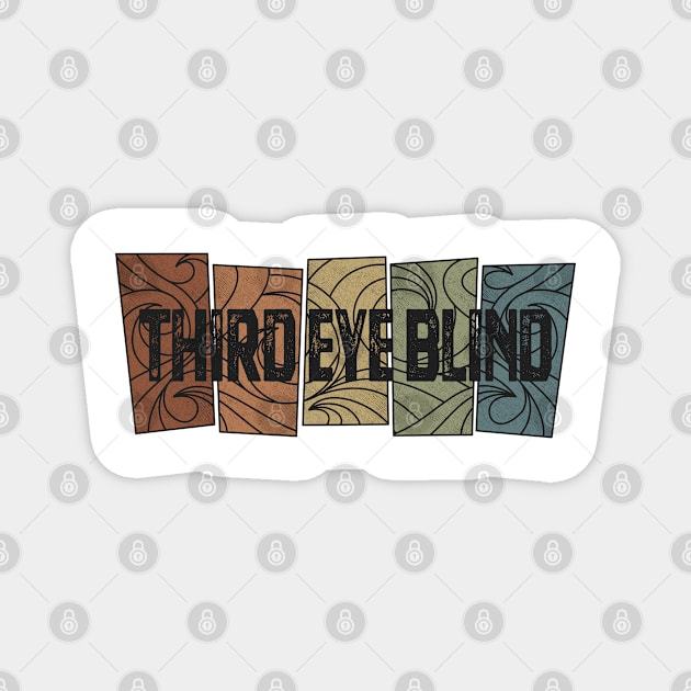 Third Eye Blind - Retro Pattern Magnet by besomethingelse