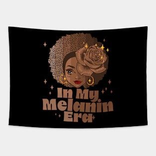 In My Melanin Era Black History Juneteenth Tapestry