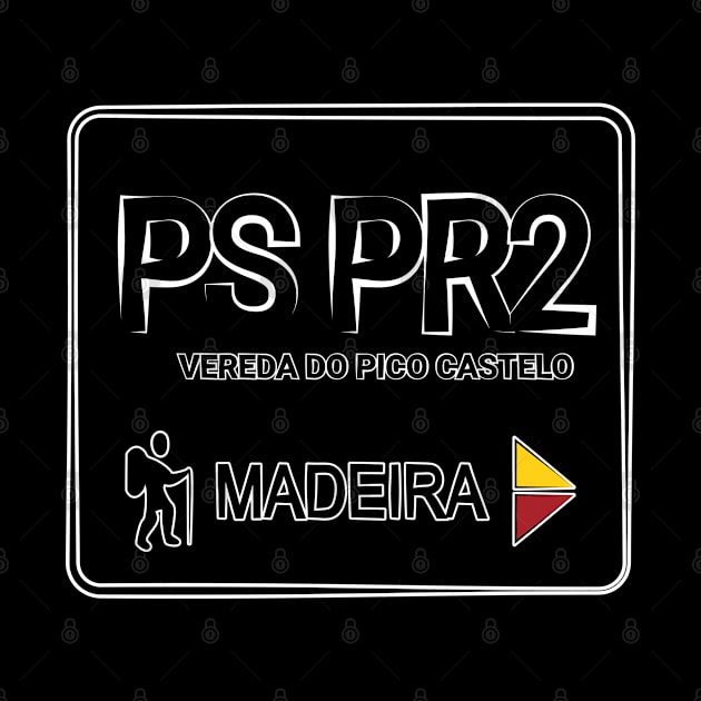 Madeira Island PS PR2 VEREDA DO PICO CASTELO logo by Donaby