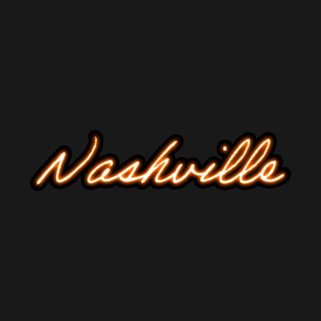 Neon Nashville - Orange by Jcaldwell1