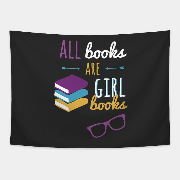 All Book Are Girl Books Tapestry by isabelast