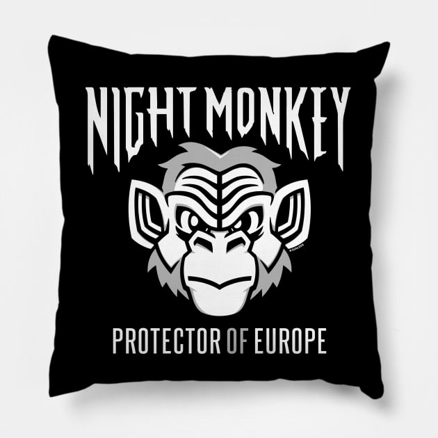 Night Monkey Pillow by wloem