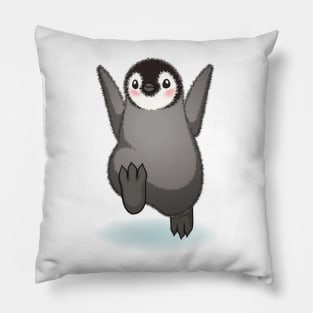 Happy emperor penguin chick Pillow