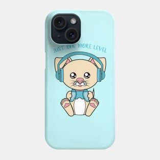 Just one more level, cute dog Phone Case