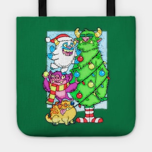 Monsters Christmas Tote