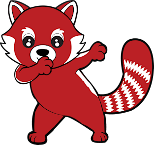 'Dabbing Cute Red Panda' Funny Dabbing Animal Gift Magnet