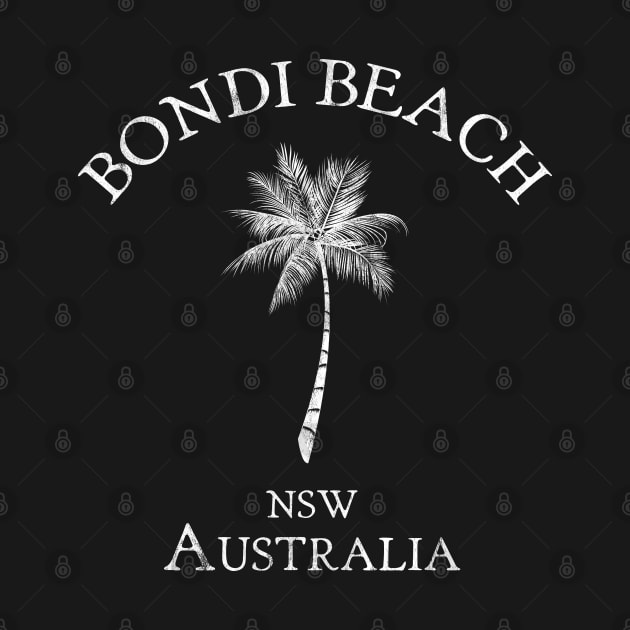 Bondi Beach Sydney Australia NSW Vintage Palm by TGKelly