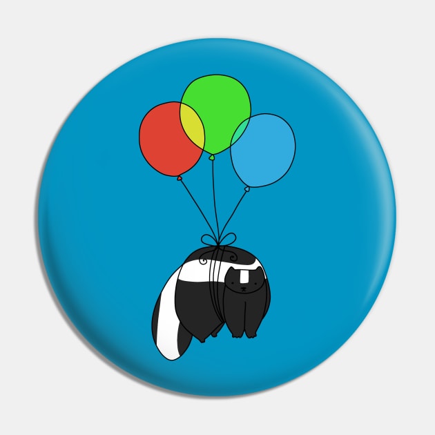 Balloon Skunk Pin by saradaboru