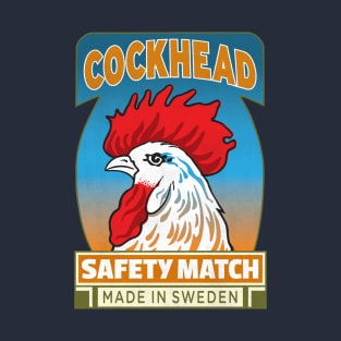 Cockhead Retro Matchbox Label #1 T-Shirt