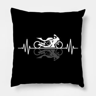 Sport Motorcycle Heartbeat Pillow