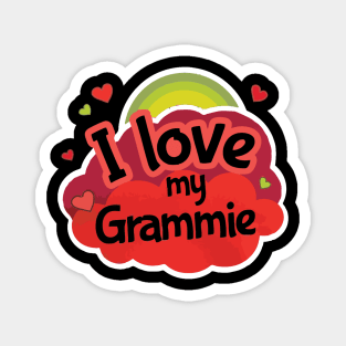 I love my grammie, grandma gift Magnet