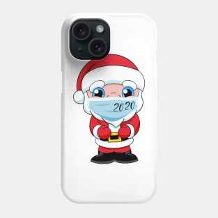 Quarantined Santa Claus 2020, quarantine 2020 face mask for kids, funny quarantined Christmas, new year face mask Phone Case