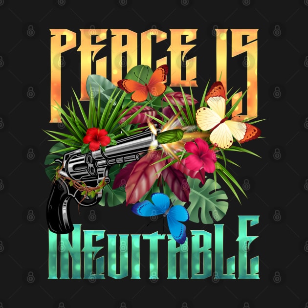 Guns Shooting Butterflies -  Peace is Inevitable by irfankokabi