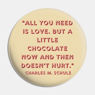 Quote Charles Schulz Pin