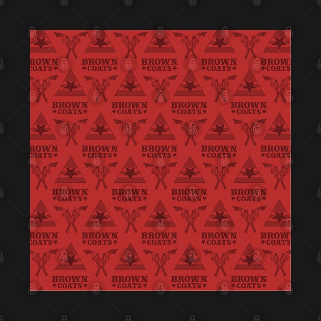 Browncoats forever, Firefly Pattern in Red by TurtleNotes