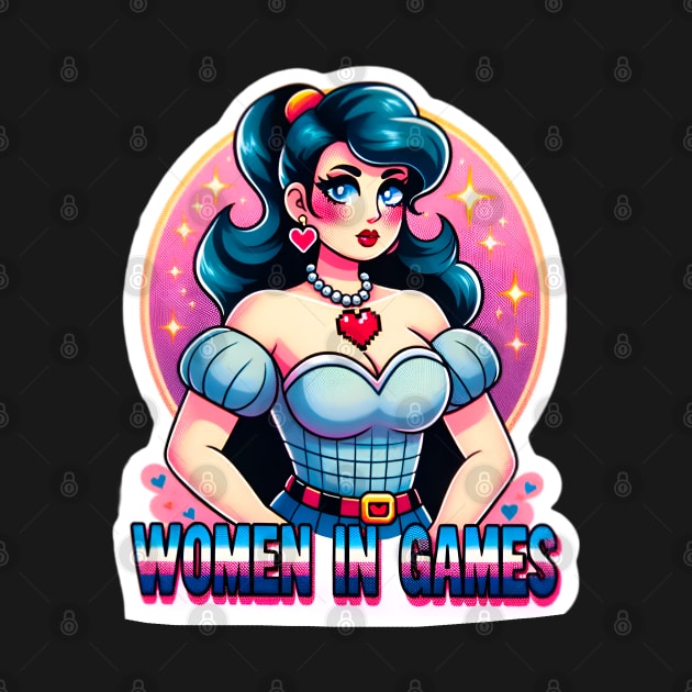 Empowering Women in Games: Vintage Pin-Up Girl by PuckDesign