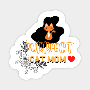 PURRFECT CAT MOM Magnet